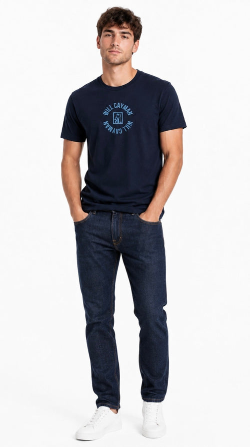 Will Cayman Navy Tee