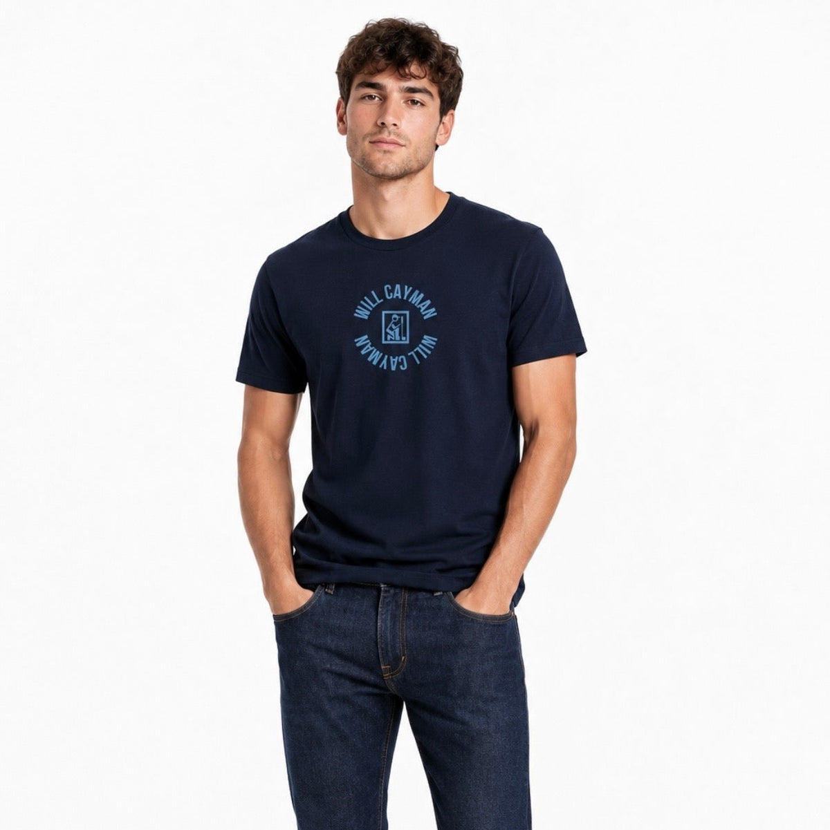 Will Cayman Navy Tee