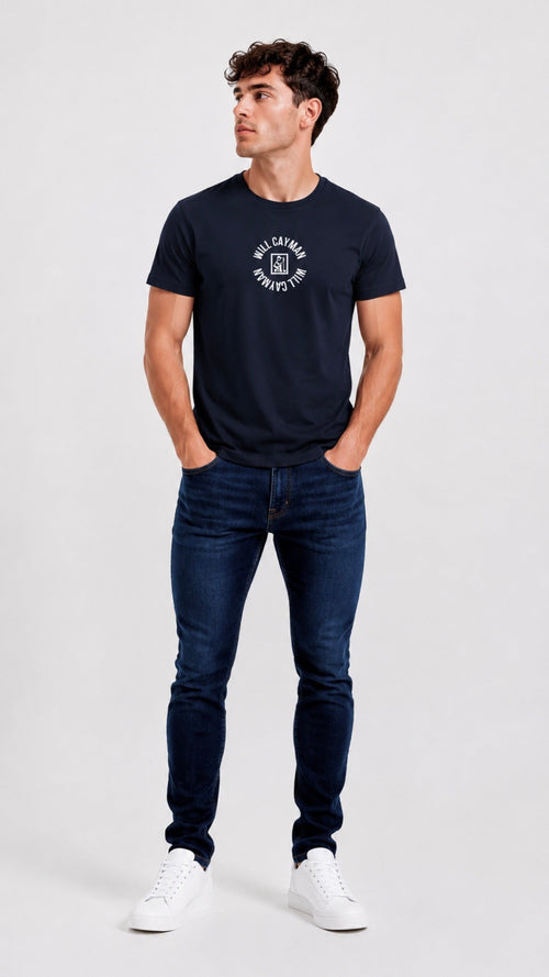 Will Cayman Navy Tee
