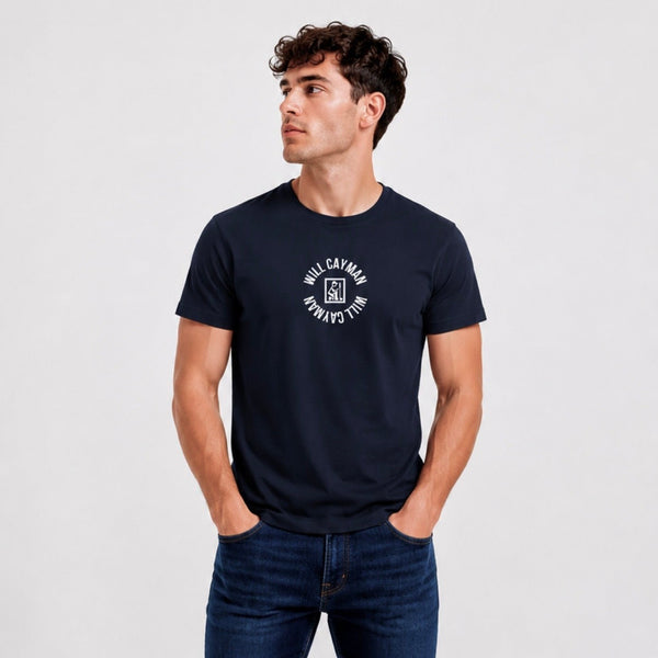 Will Cayman Navy Tee